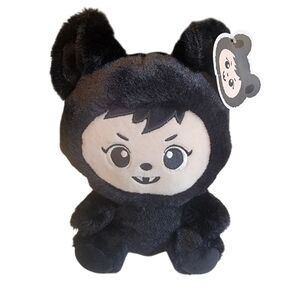 Nwt 2025 Yoonique 9" Black Plush Toy